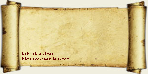 Jana Rosić vizit kartica